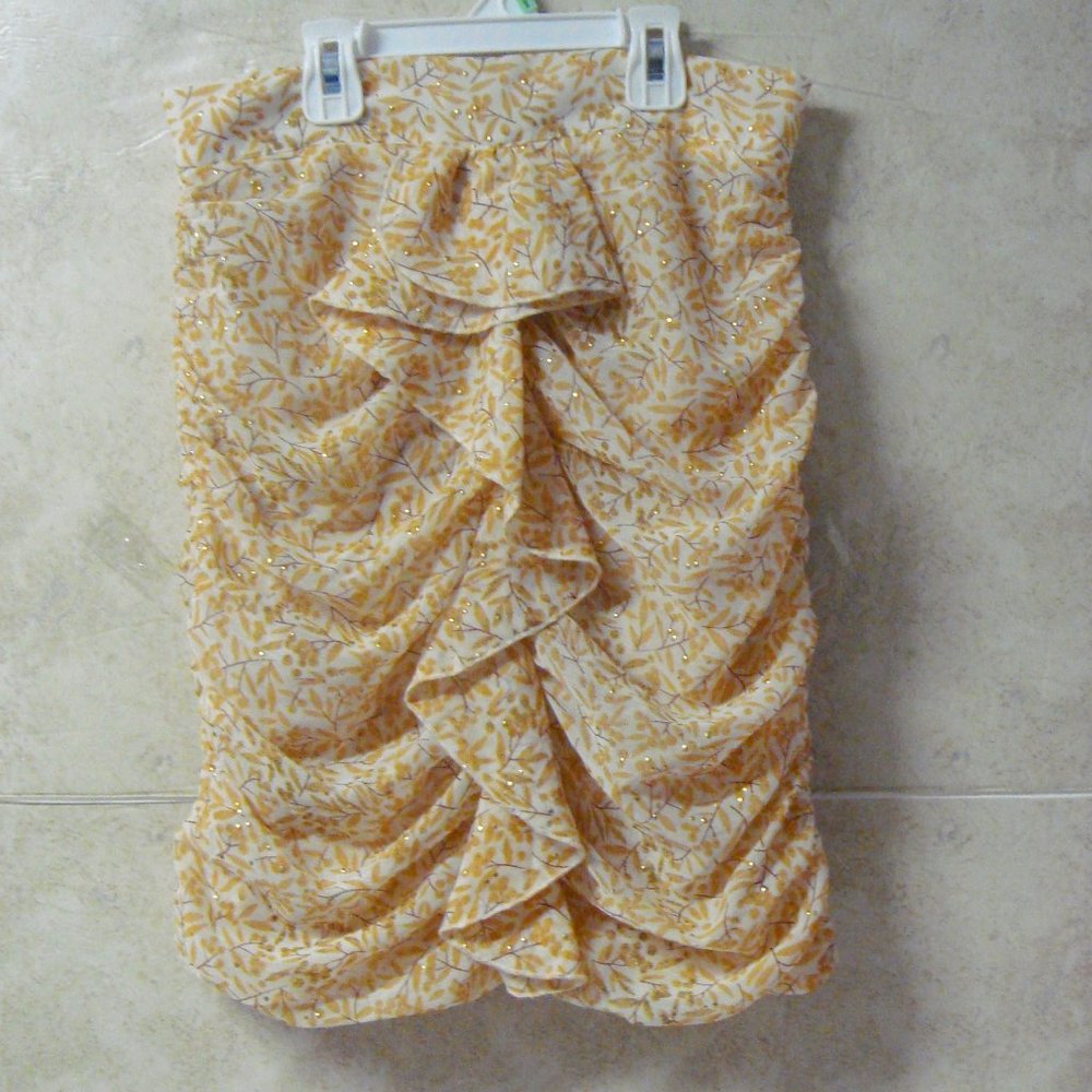 Sabina Musayev Rima Skirt white W. Yellow size S
